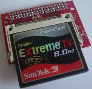 Addonics Dual slot CF to IDE adapter with 8GB SanDisk Extreme IV