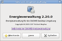 caption Information about the applet